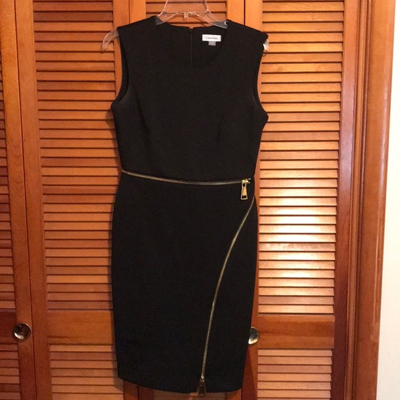 calvin klein zipper dress